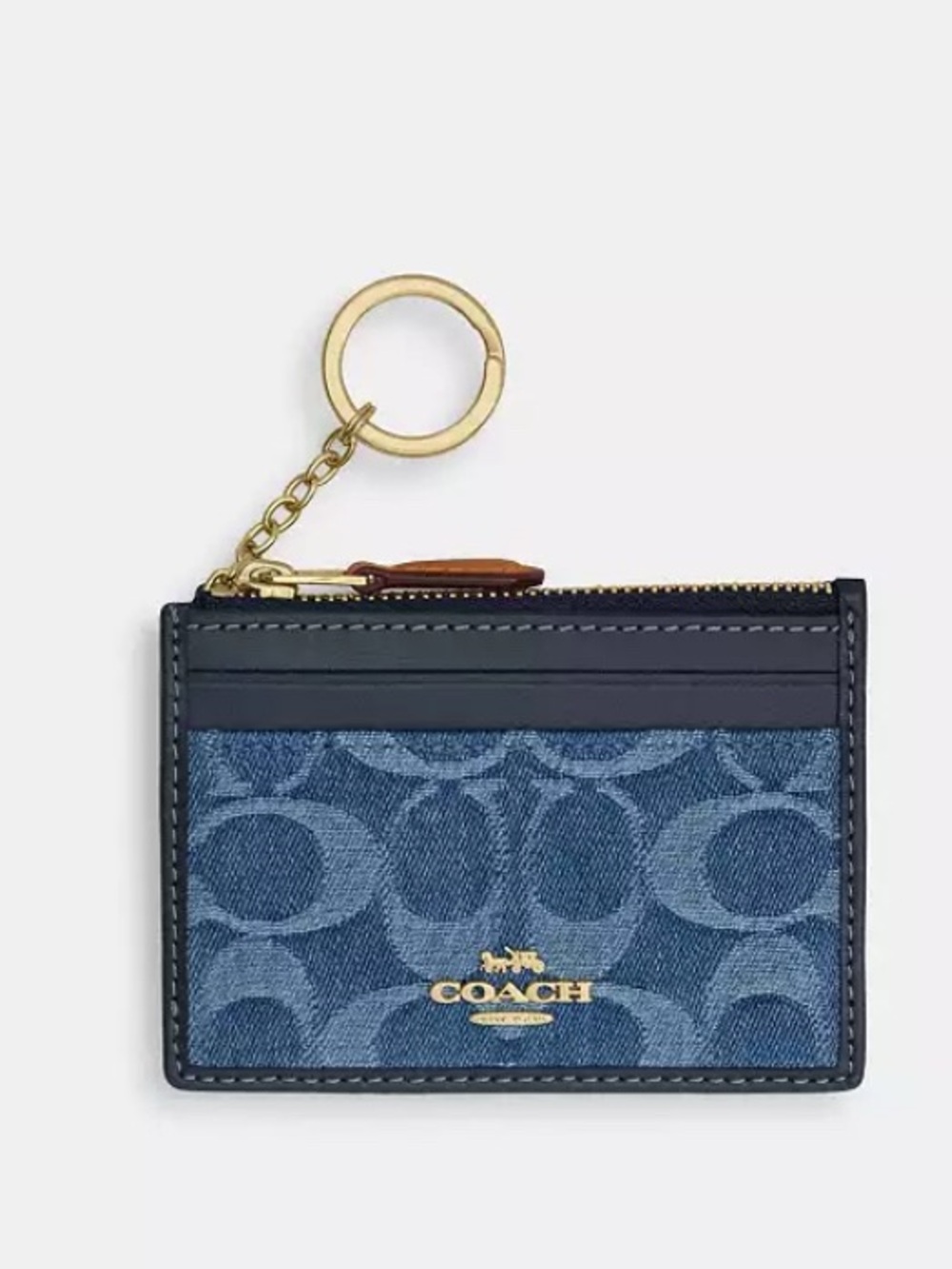 Coach Denim Mini Skinny ID Case